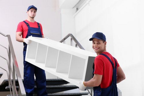 Professional mover handling boxes and furniture in Sydenham