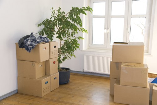 Sydenham moving preparation checklist and packed boxes