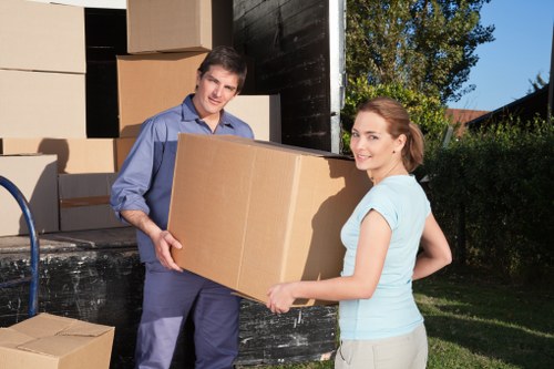 Careful packing of furniture and boxes during a Sydenham house removal